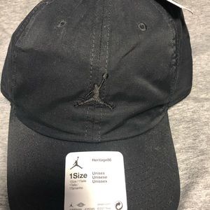 Air Jordan black adjustable hat